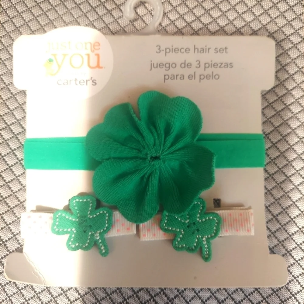Girls Hair Accessory Set -St. Patrick's Day